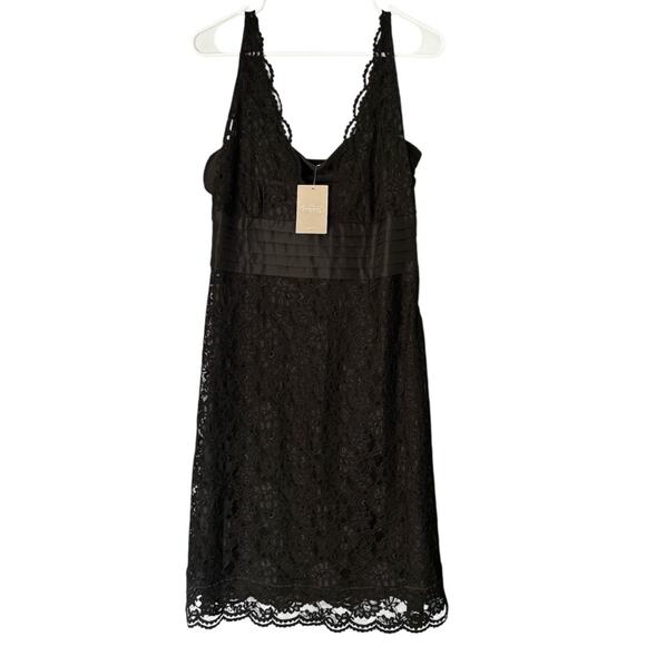 Anthropologie Dresses & Skirts - Anthropologie Odille Black Lace Slip Dress Women's 8 Vintage-Inspired Whimsigoth